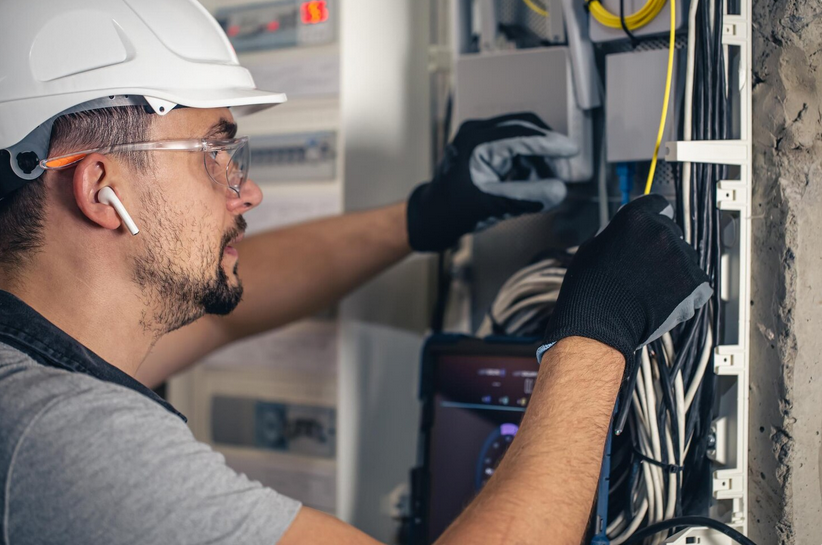 checking wires 